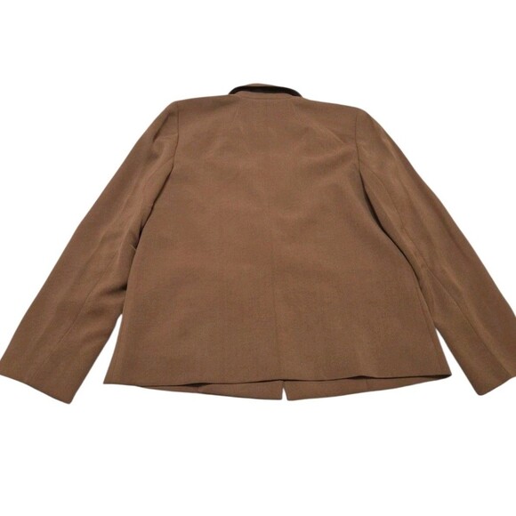 NWT Madewell Blazer Womens Medium Polyester Brown Cognac Toffee Pockets F2.6 - Picture 7 of 13